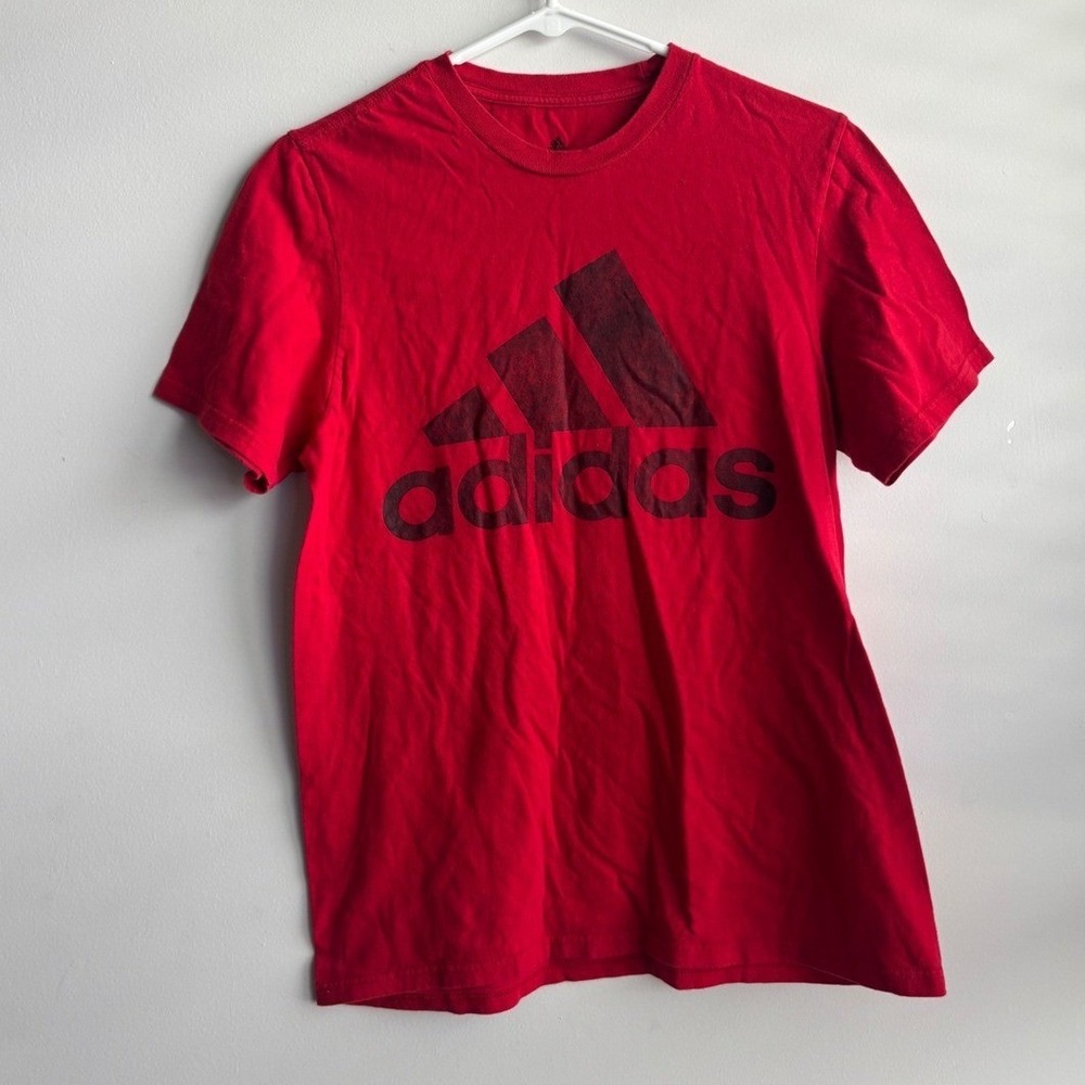 Adidas Red Amplifier Tee Women Small